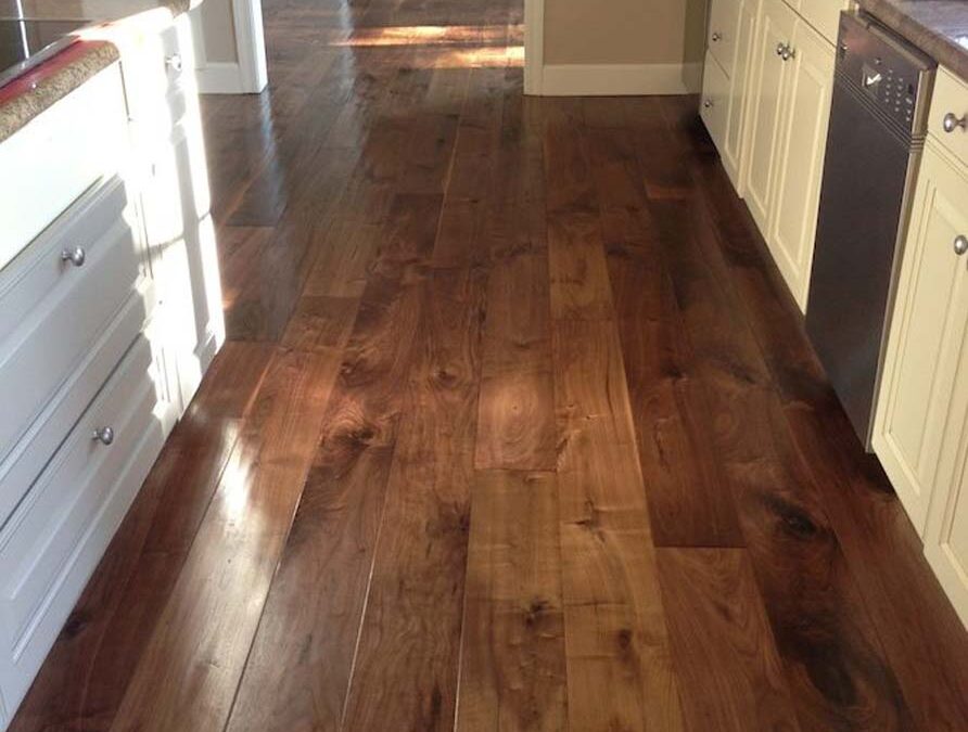 Custom Handscraped Oiled Walnut, Mill Valley, CA