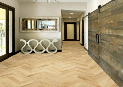 european oak smokey beige herringbone | artisan collection | d&m flooring | tamalpais hardwood floors