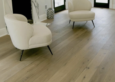 Anzio white oak reward flooring installed in living room