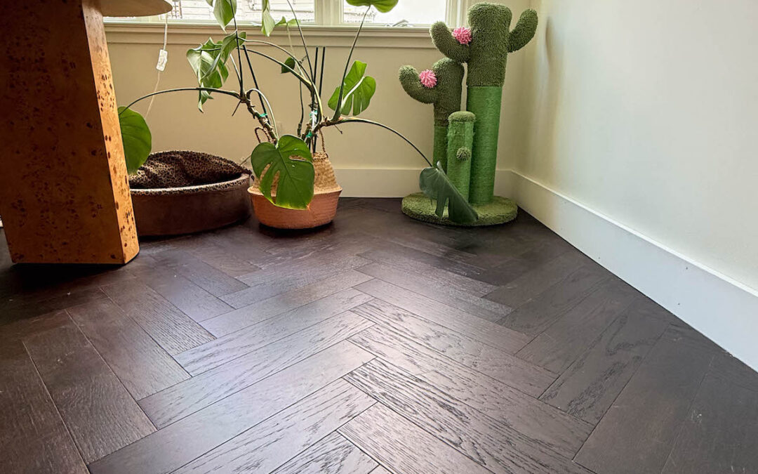 Herringbone Floors at Chestnut Street San Francisco